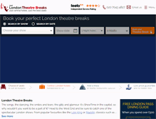 Tablet Screenshot of justlondontheatrebreaks.com